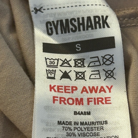 GYMSHARK cropped loose BEIGE, size oversized small - Picture 4 of 6